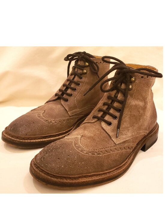 Doucal\'s Italy Men\'s Ankle Boots Size-EU-39/US6.5/7 Espresso Leather/Suede